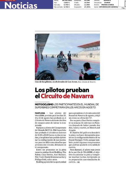 Fotografía del pantallazo de la noticia en la edición impresa del Diario de Noticias