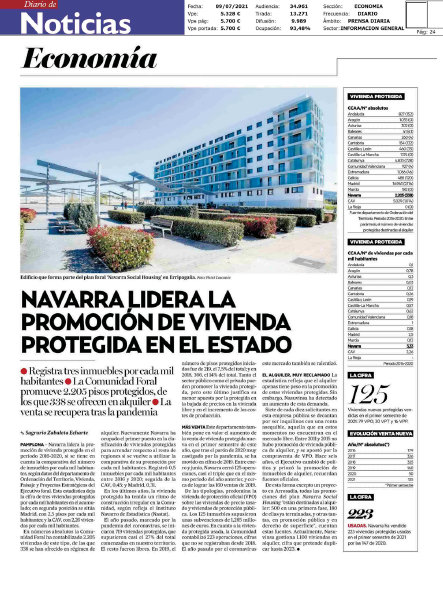 Fotografía del pantallazo de la noticia en la edición impresa del Diario de Noticias