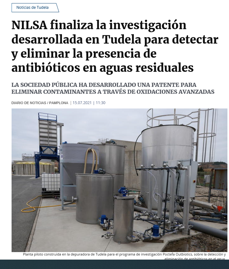 Fotografía del pantallazo de la noticia en la edición online del Diario de Noticias