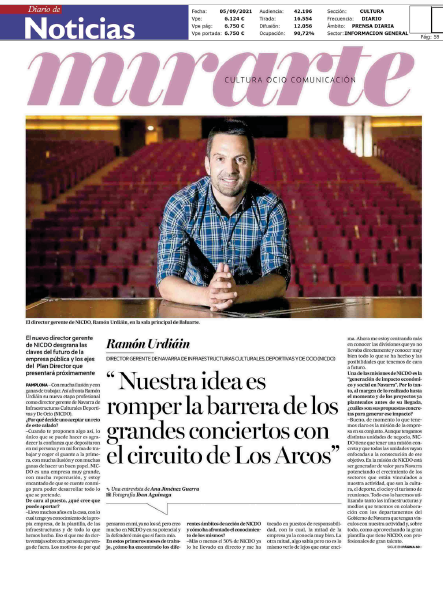Fotografía del pantallazo de la noticia en la edición impresa del Diario de Noticias