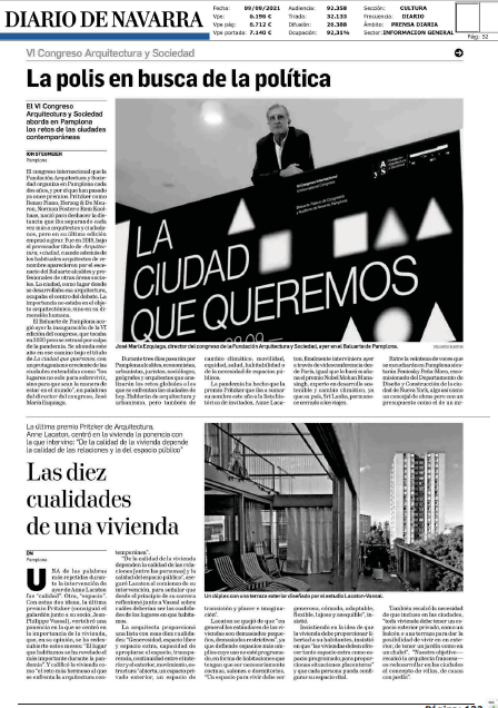 Fotografía del pantallazo de la noticia en la edición impresa del Diario de Navarra