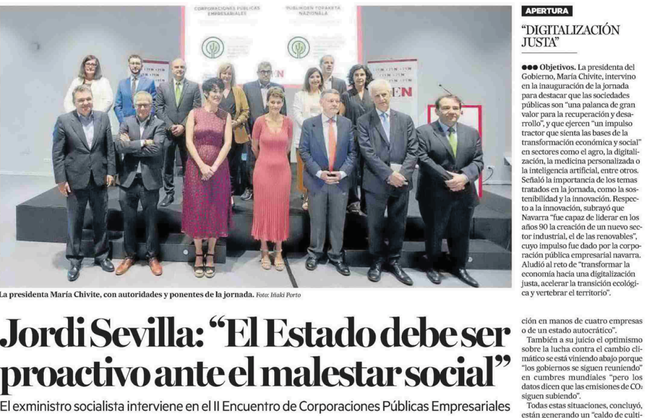 Fotografía del pantallazo de la noticia en la edición impresa del Diario de Noticias