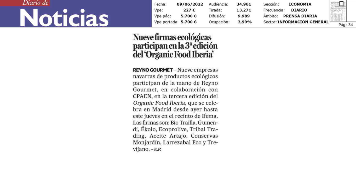 Fotografía del pantallazo de la noticia en la edición impresa del Diario de Noticias.