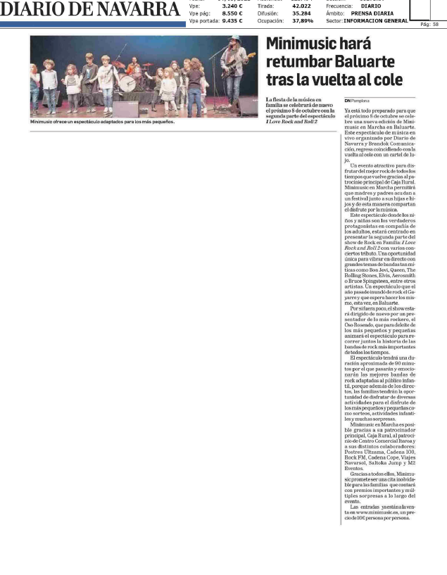 Fotografía del pantallazo de la noticia en la edición impresa del Diario de Navarra