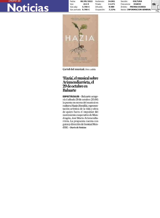 Fotografía del pantallazo de la noticia en la edición impresa del Diario de Noticias