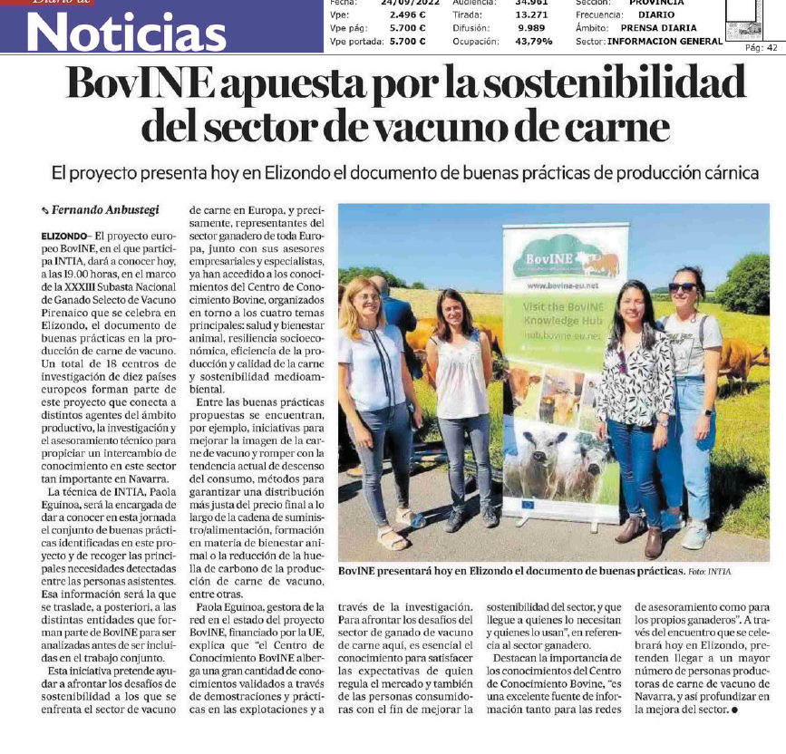 Fotografía del pantallazo de la noticia en la edición impresa del Diario de Noticias