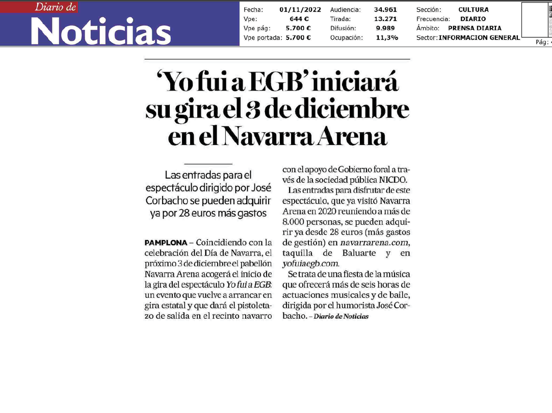 Fotografía del pantallazo de la noticia en la edición online del Diario de Noticias