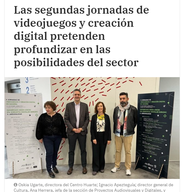 Fotografía del pantallazo de la noticia en la edición online de Pamplona Actual 