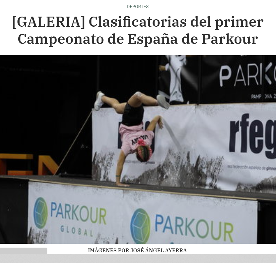 Fotografía del pantallazo de la noticia en la edición online de Pamplona Actual 