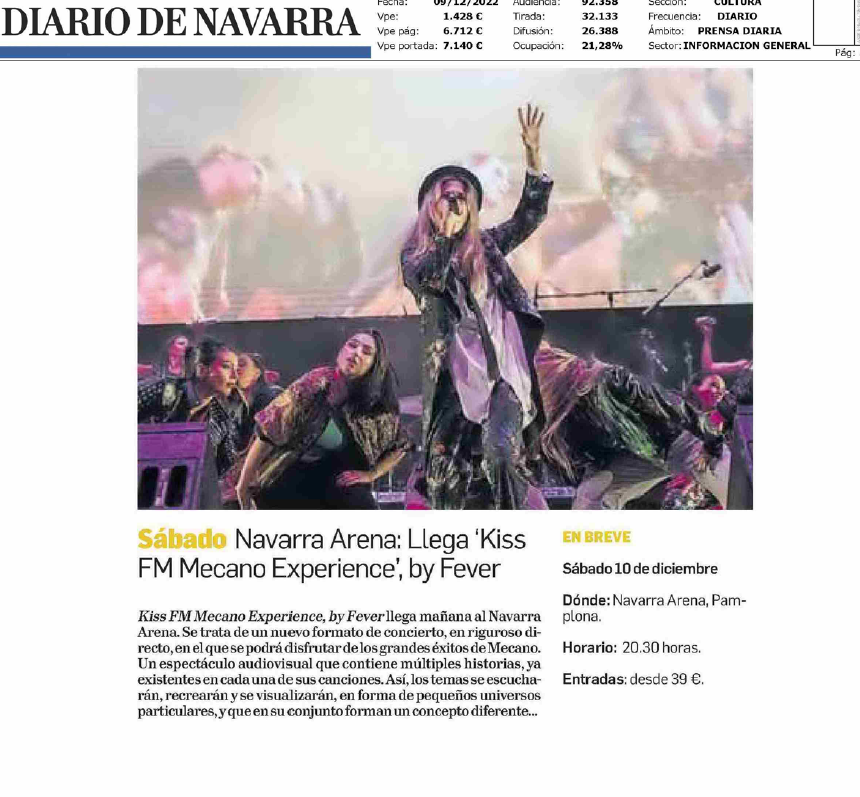 Fotografía del pantallazo de la noticia en la edición impresa del Diario de Navarra