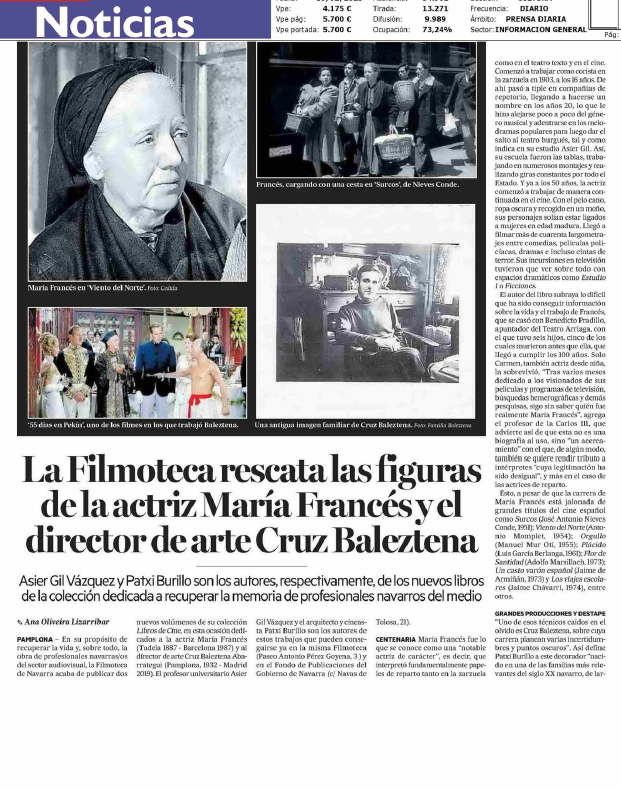 Fotografía del pantallazo de la noticia en la edición impresa del Diario de Noticias 