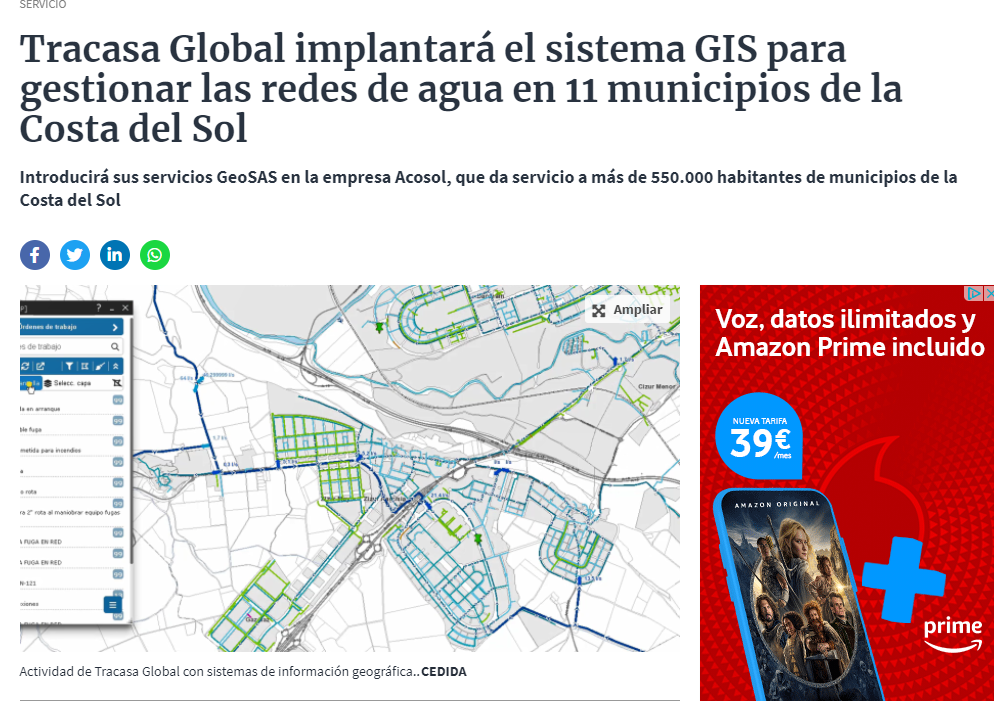 Fotografía del pantallazo de la noticia en la edición online del Diario de Navarra