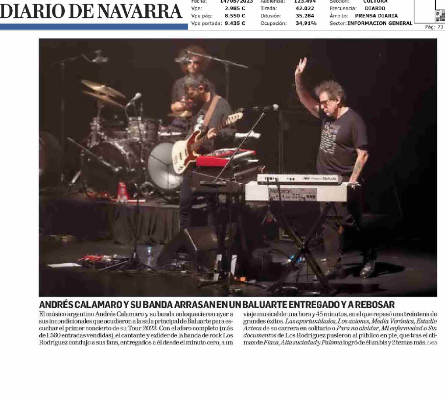 Fotografía del pantallazo de la noticia en la edición impresa del Diario de Navarra