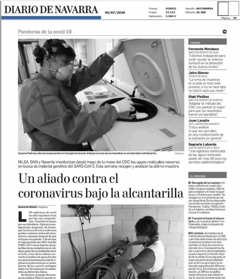 Página principal del reportaje de Diario de Navarra