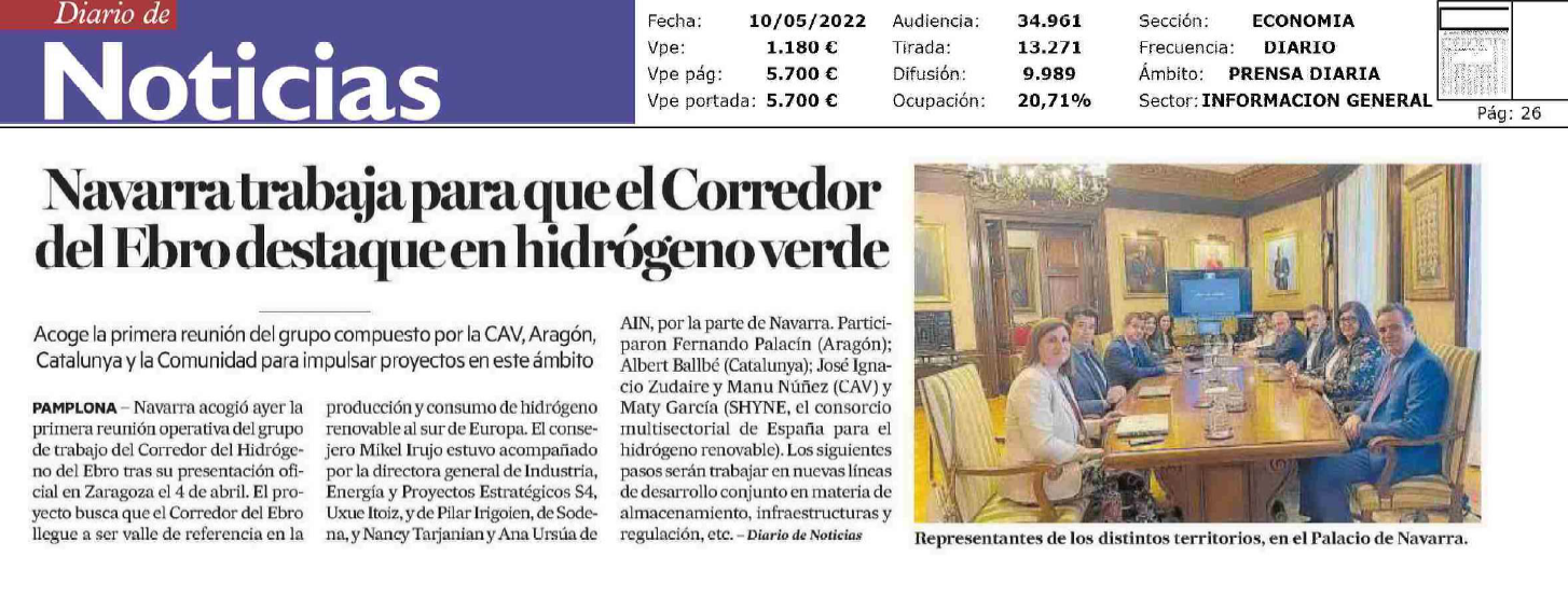 Fotografia del pantallazo de la noticia en la edición impresa del Diario de Noticias
