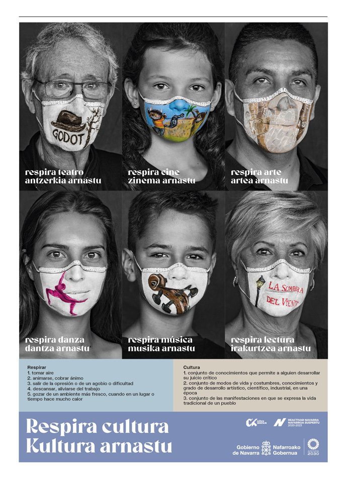 Imagen de la campaña «Respira cultura» lanzada por el Gobierno de Navarra