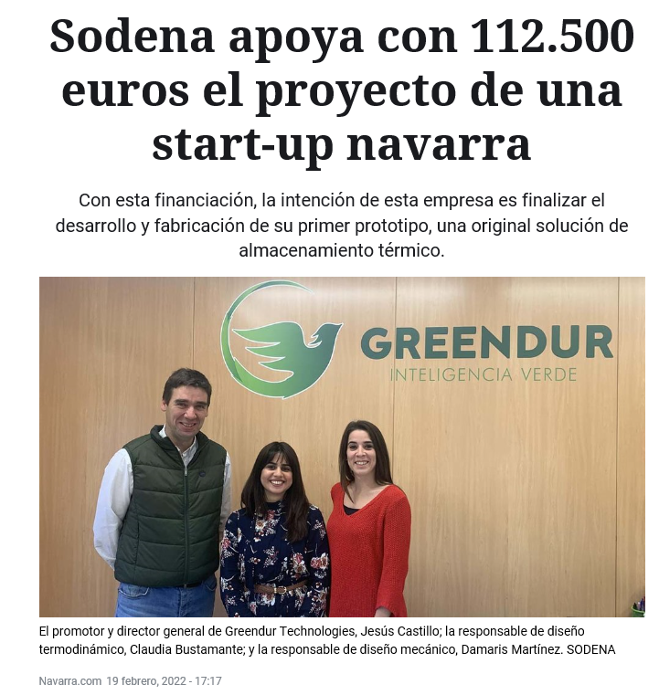Fotografia del pantallazo de la noticia en la edición online de Navarra.com
