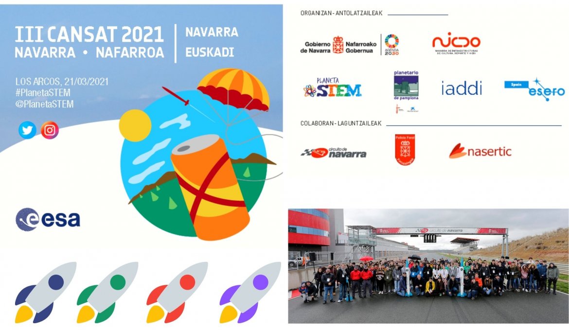 Fotografía del cartel promocional donde salen los logotipos de los patrocinadores, colaboradores y organizadores.