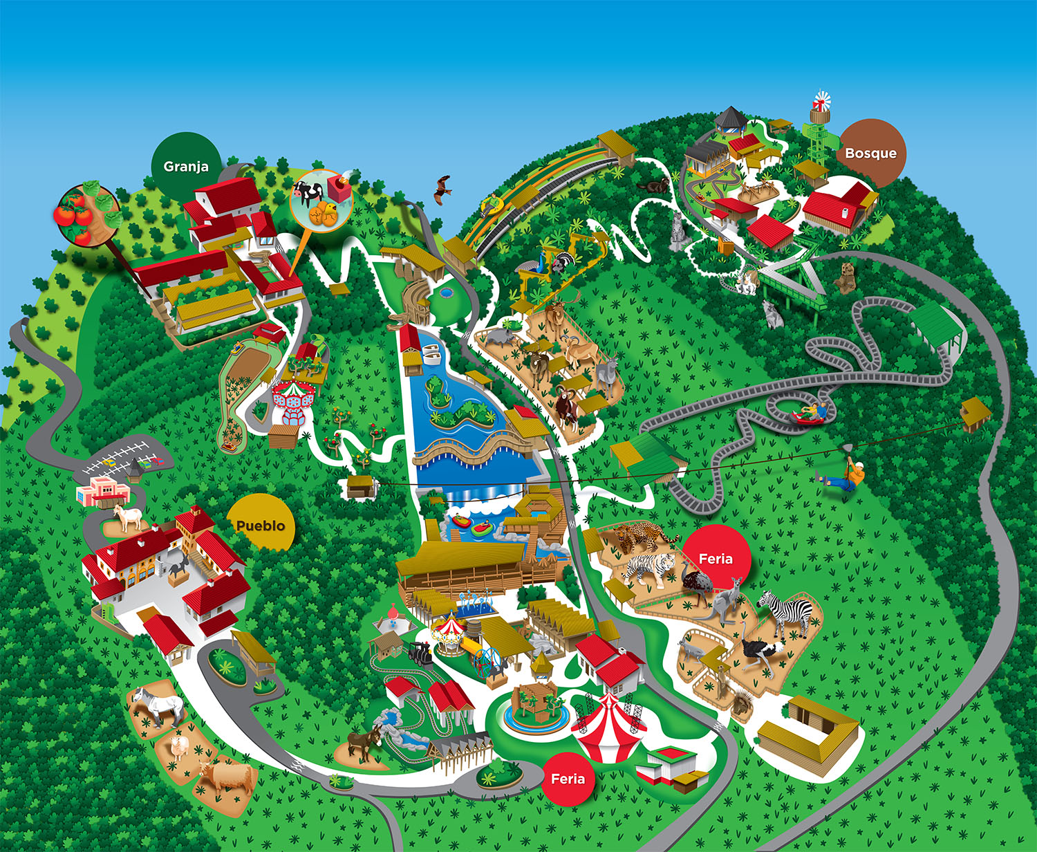 Fotografía de la recreación del parque