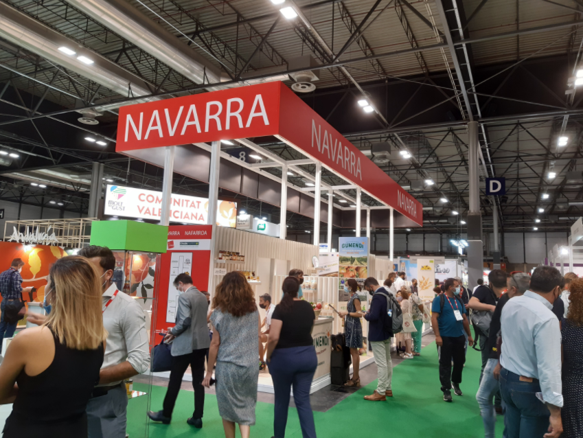 Fotografia de unos de los Stand de Navarra en una de las ferias agroalimentarias