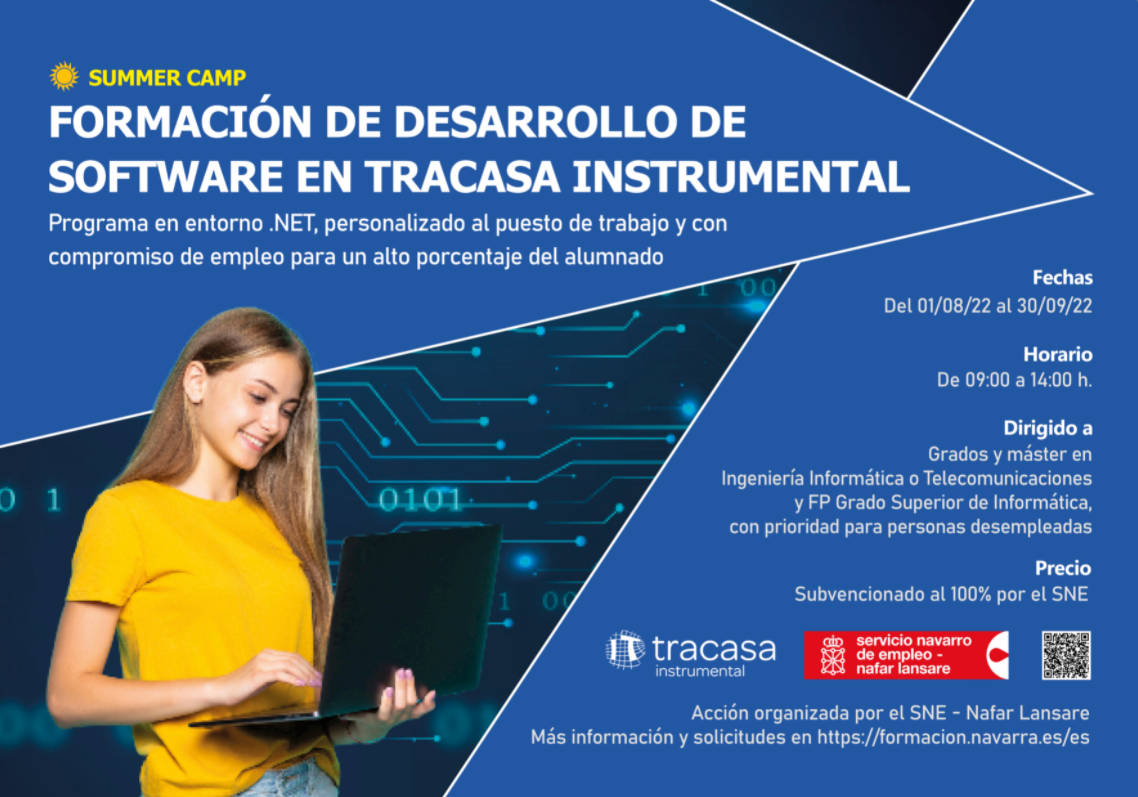 Fotografia del cartel de los cursos ofrecidos