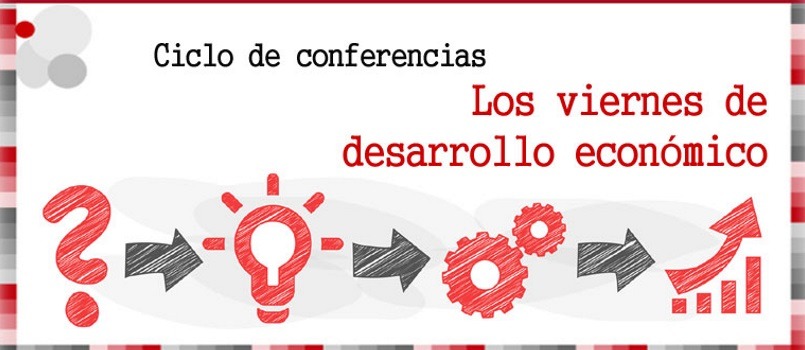 Cartel promocional del programa, con letras negras y rojas