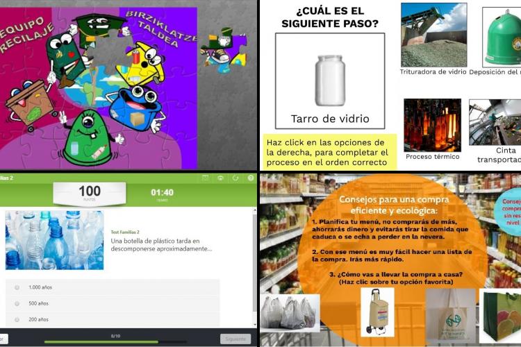 Actividades del programa educativo online.