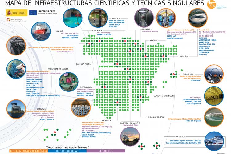 Fotografía del poster del mapa