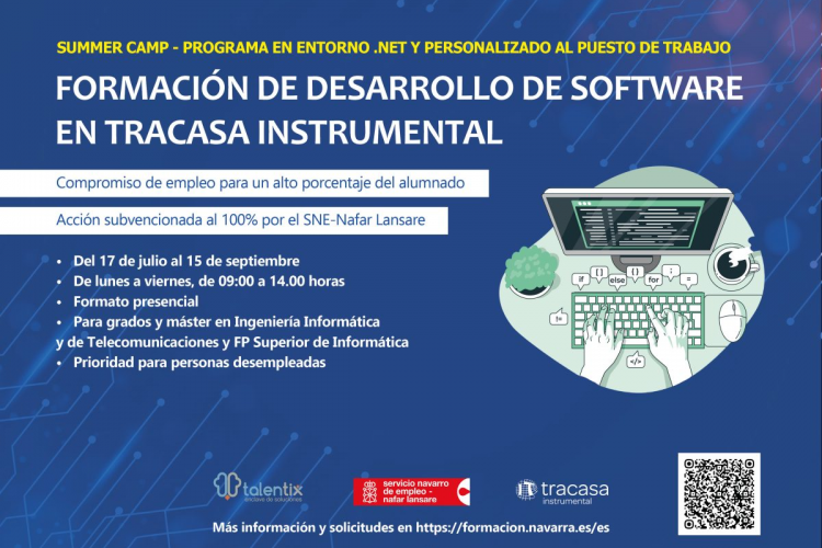 Fotografía del cartel promocional de la formación.