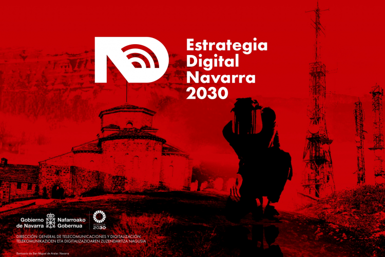 Fotografía de la portada del Plan Estratégico digital Navarra 2030