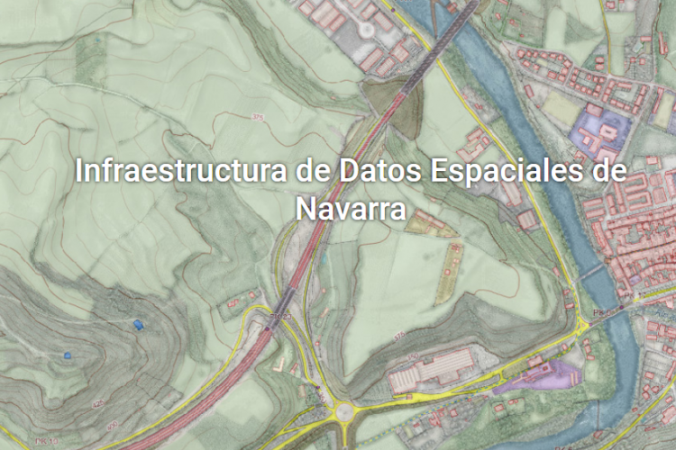 Fotografía del portal de la Infraestructura de Datos Espaciales de Navarra.