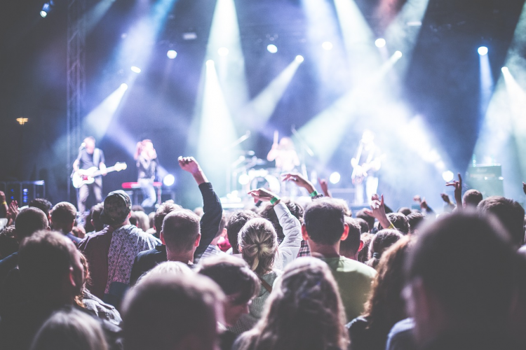 Fotografía de un concierto de música