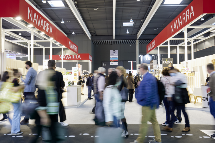 Fotografía del stand de Navarra en la feria Alimenta