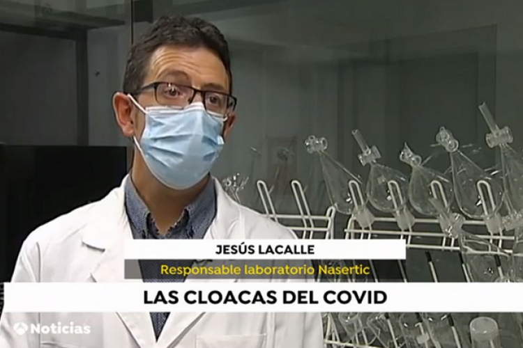 Reportaje grabado en el Laboratorio de NASERTIC y en la depuradora de Tudela de NILSA. 