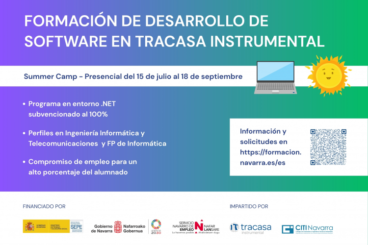 Fotografía del cartel promocional de la formación