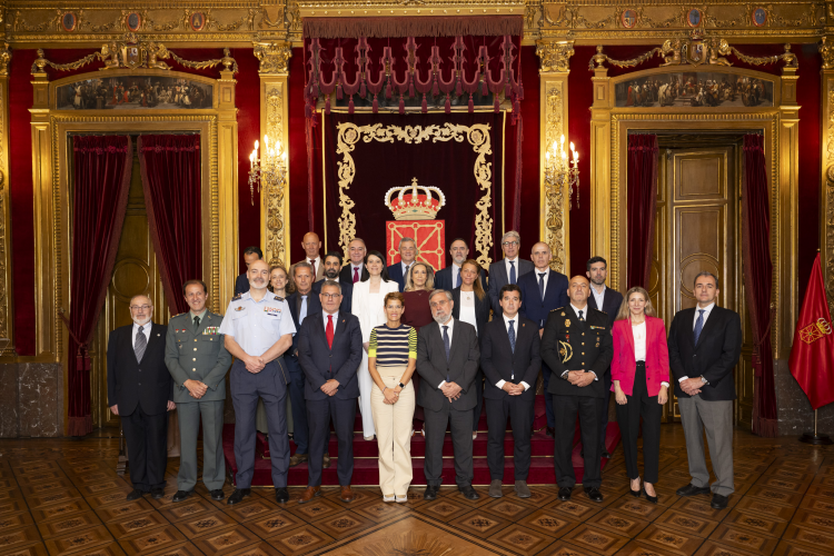 Fotografía de un momento de la visita institucional