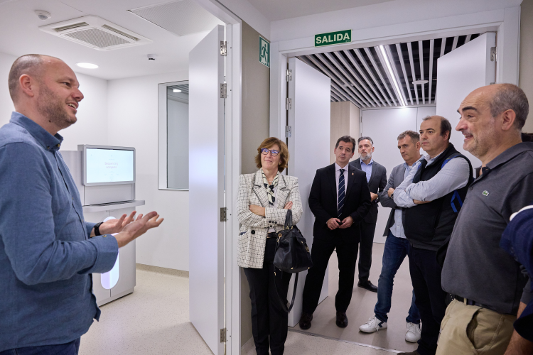 Fotografía de un momento de la visita