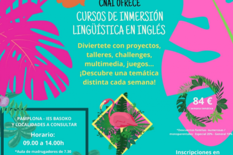 Fotografía del cartel promocional de los cursos