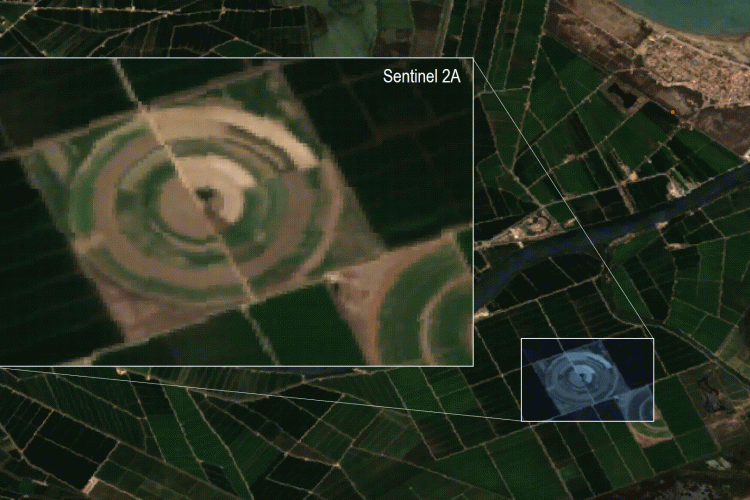 Imagen de satélite amplificada con la tecnología SENX3