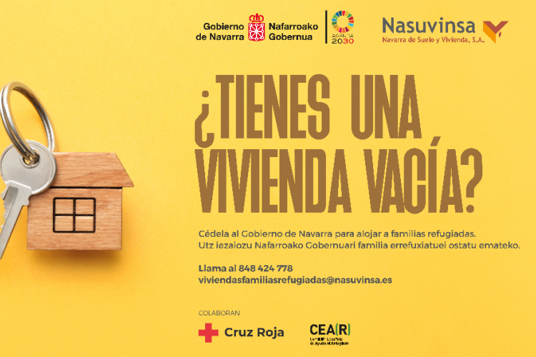 Fotografia del cartel de la campaña de captación de vivienda vacia