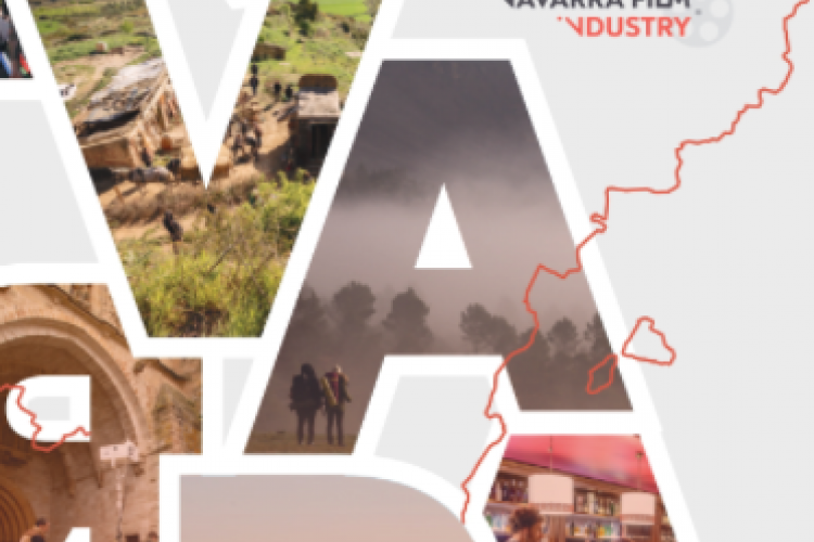 Fotografia de un cartel de Navarra Film Commission