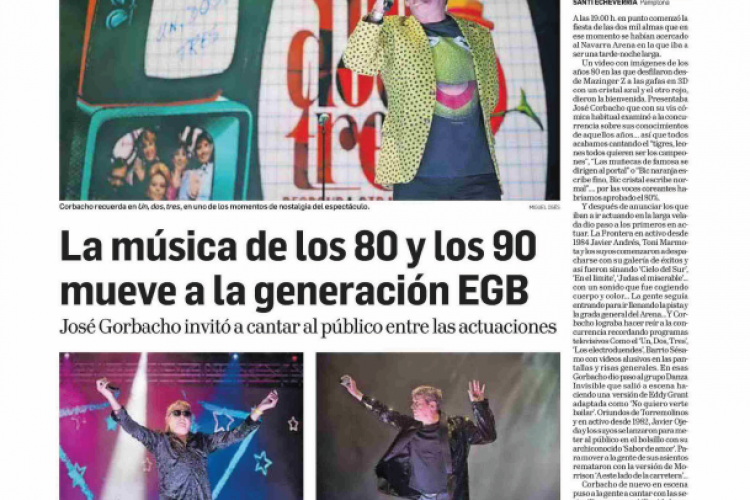 Fotografía del pantallazo de la noticia en la edición impresa del Diario de Navarra