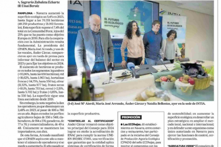 Fotografía del pantallazo de la noticia en la edición impresa del Diario de Noticias