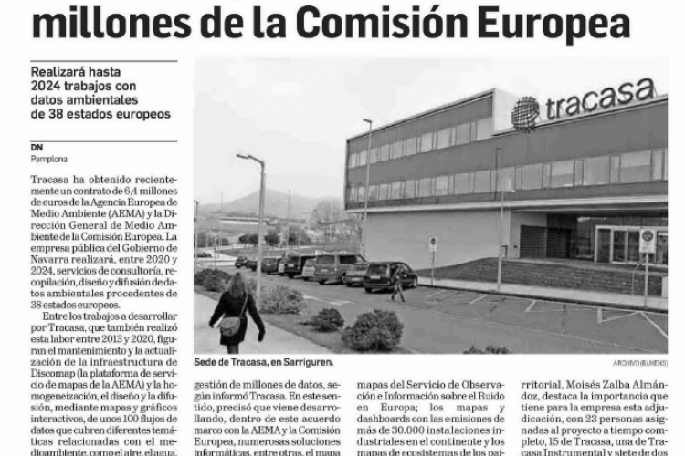 Noticia en la edición impresa del Diario de Navarra