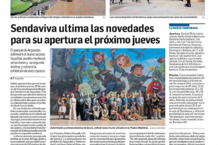 Fotografía del pantallazo de la noticia en la edición impresa de Diario de Navarra