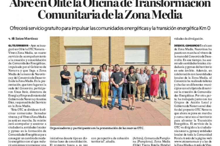 Fotografía del pantallazo de la noticia en la edición impresa del Diario de Noticias