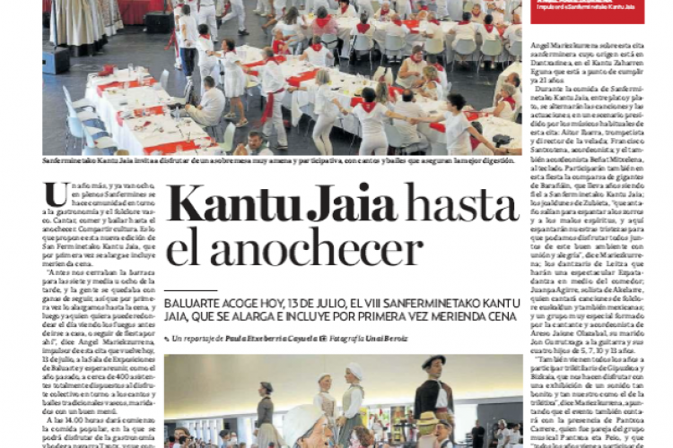Fotografía del pantallazo de la noticia en la edición impresa del Diario de Noticias