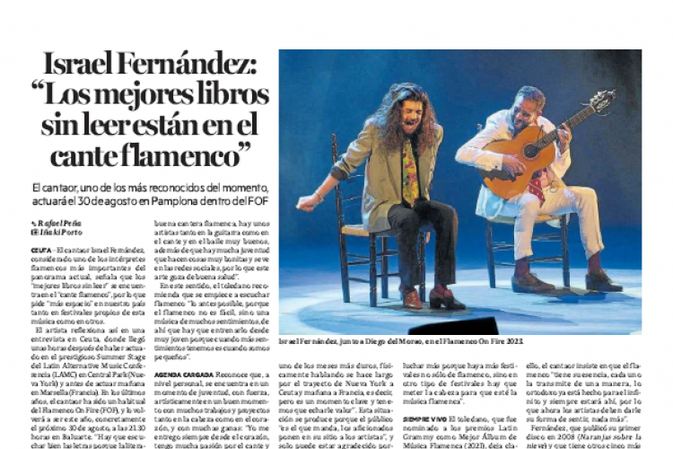 Fotografía del pantallazo de la noticia en la edición impresa del Diario de Noticias