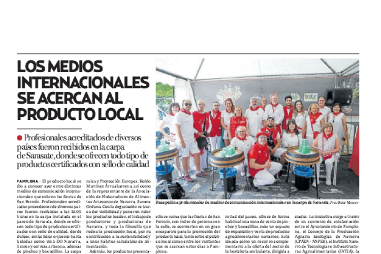 Fotografía del pantallazo de la noticia en la edición impresa del Diario de Noticias