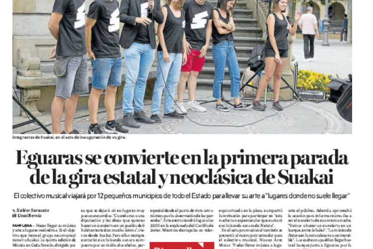 Fotografía del pantallazo de la noticia en la edición impresa del Diario de Noticias
